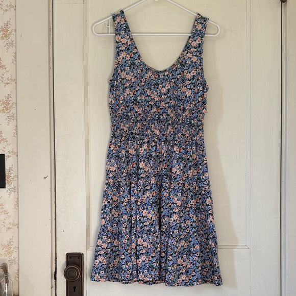 Blue Floral Button-Front Sundress - Picture 8 of 9